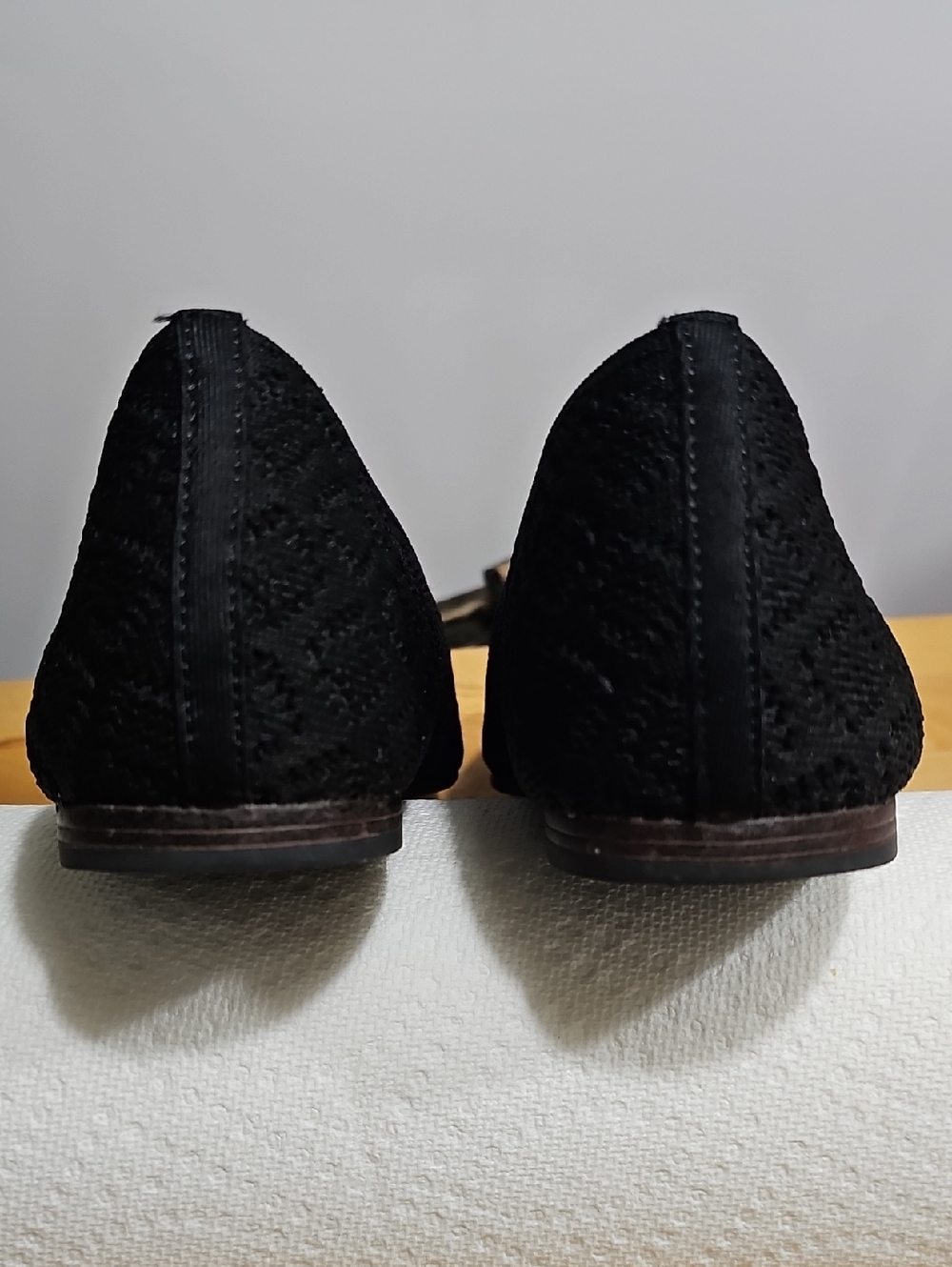 Skechers Black Knit Slip-On Women's Loafers - Picture 6 of 6